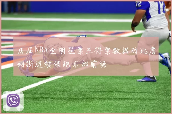 历届NBA全明星票王得票数据对比詹姆斯连续领跑东部前场